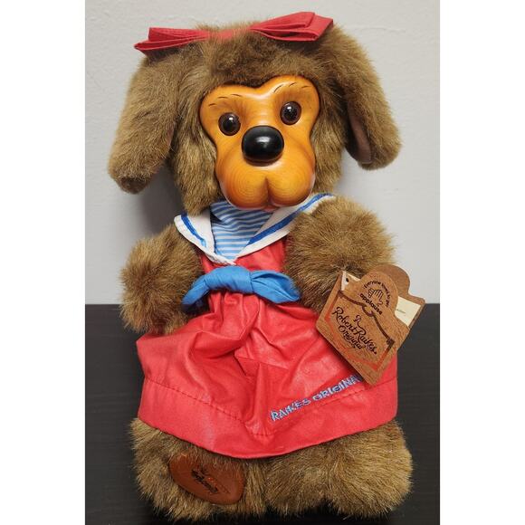 Vintage Robert Raikes Original "52505 Jessica" Wooden Face Doll w/ tags - Picture 1 of 9